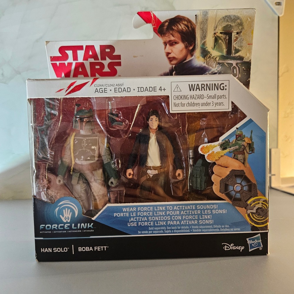 Star Wars Han Solo & Boba Fett‎ Force Link Action Figures Age 4+ Hasbro